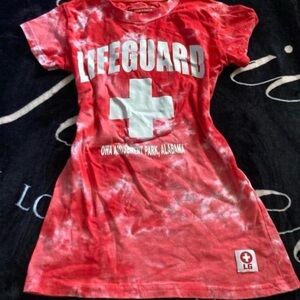 Lifeguard Red Baby Tee